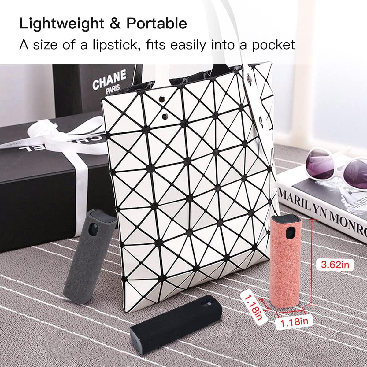 All in 1 Portable Screen Cleaner for Laptop, Phone, iPAD, Tablet, MacBook, Touchscreen Mist Cleaner with Refill Solution(12ml)